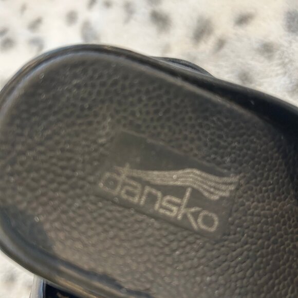 DANSKO, BLACK MULE SLIP ON SHOES, GREAT CONDITION, LIKE NEW SIZE 7 - Picture 3 of 4